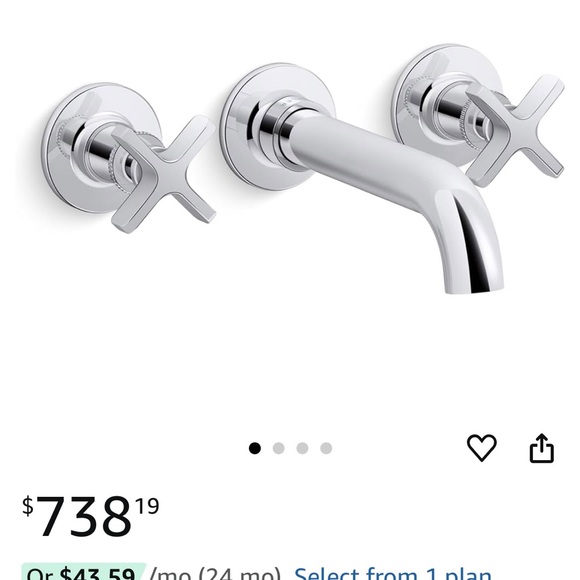 Modern Chrome Wall-Mounted Faucet - Picture 1 of 9